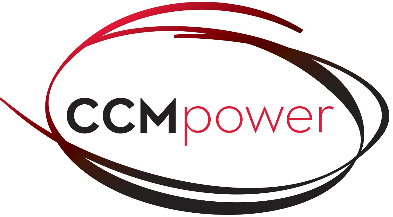 Red and black CCMpower logotype