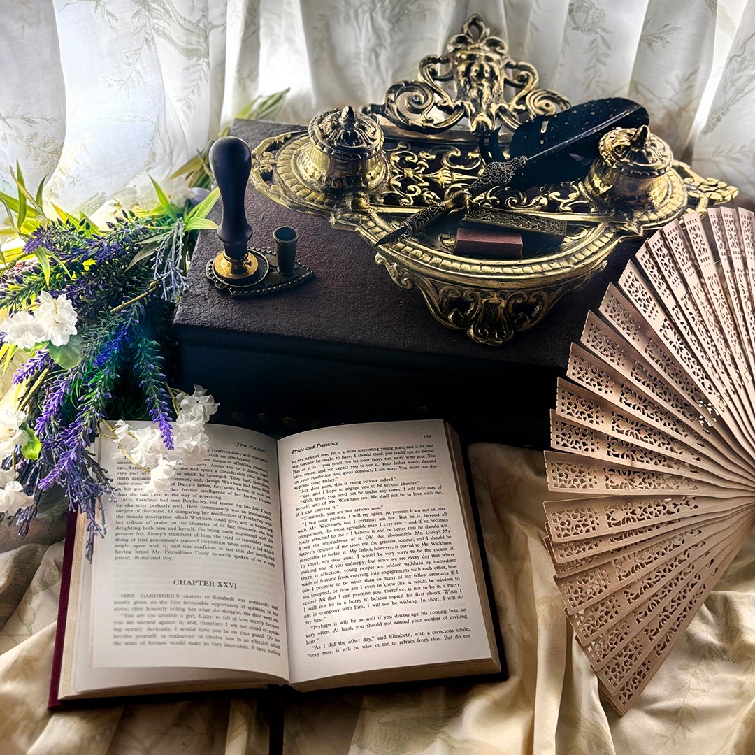 Promotional graphic for "Pride and Prejudice." Photo by Ashley Crockett and Ben Wright.