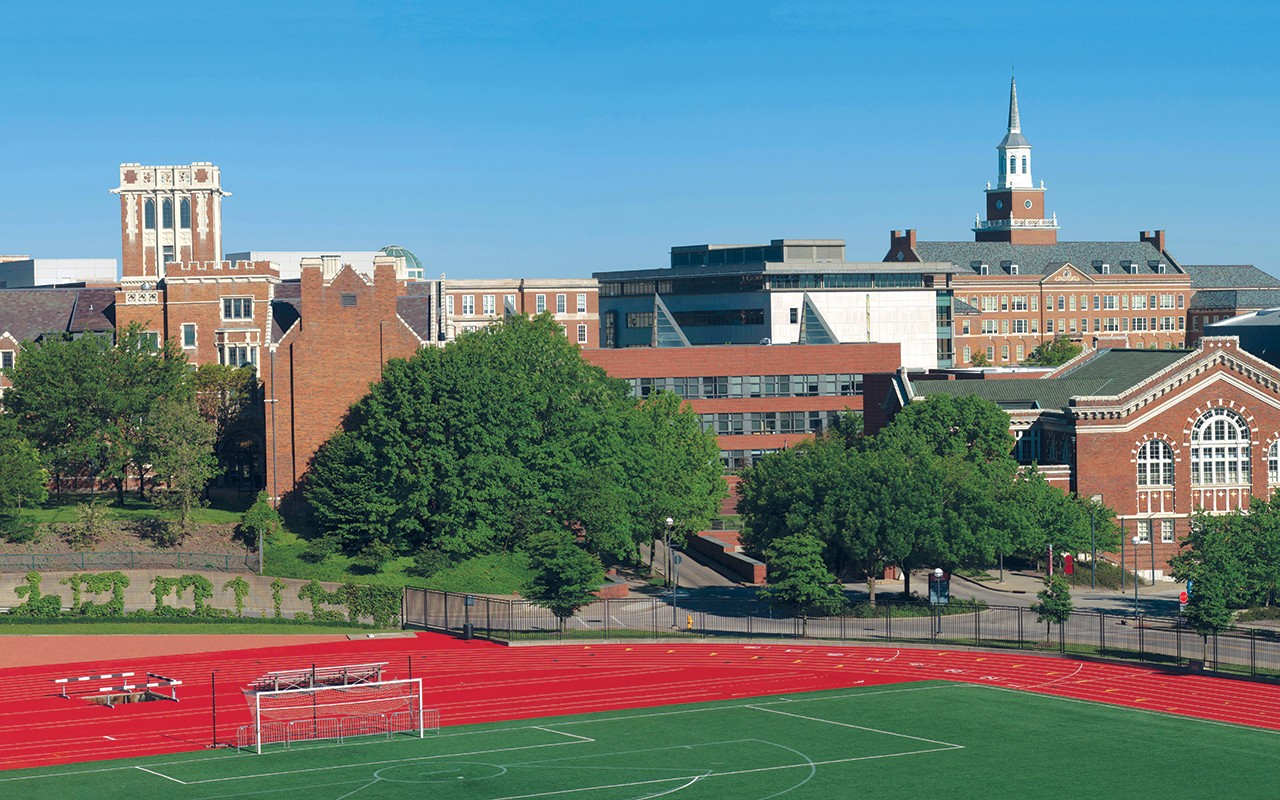 CCM Village exterior showing entrance to CCM Garage