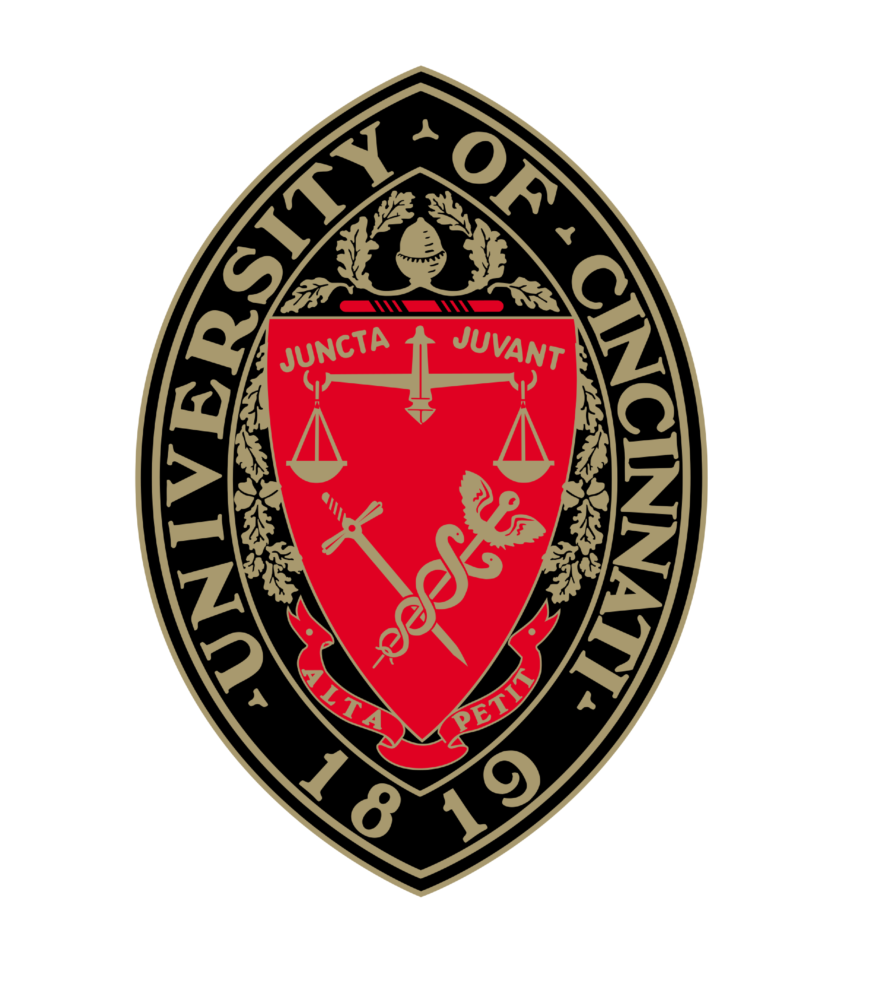 The University of Cincinnati's seal.